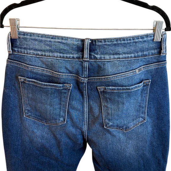 KanCan Flare Jeans Size 11/29 Medium Wash Crossover Waistband Mid Rise Stretch - Picture 8 of 14